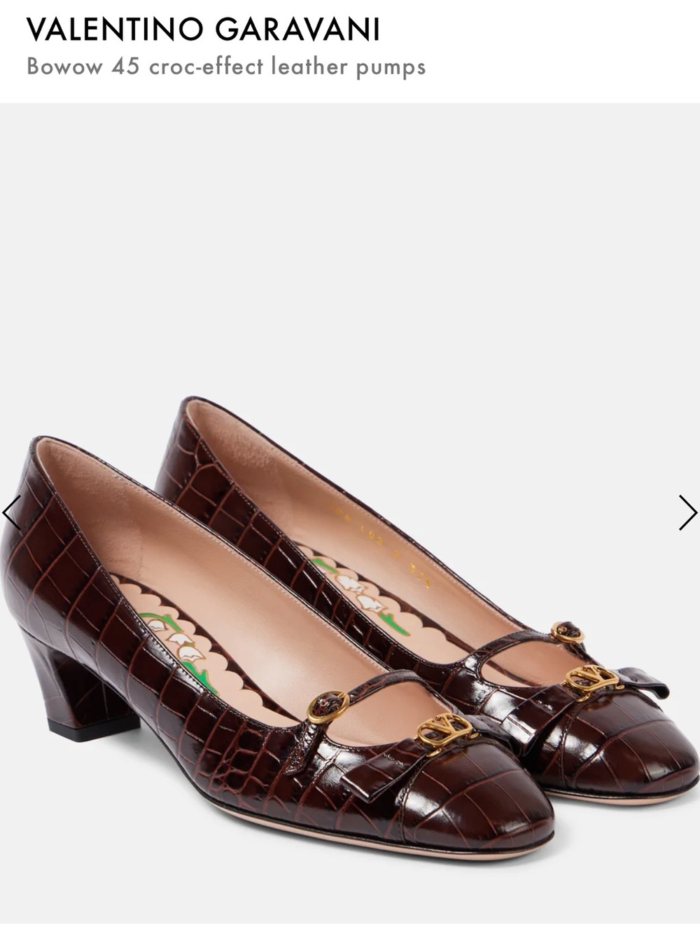Valentino Garavani Bow Crocodile Shoes